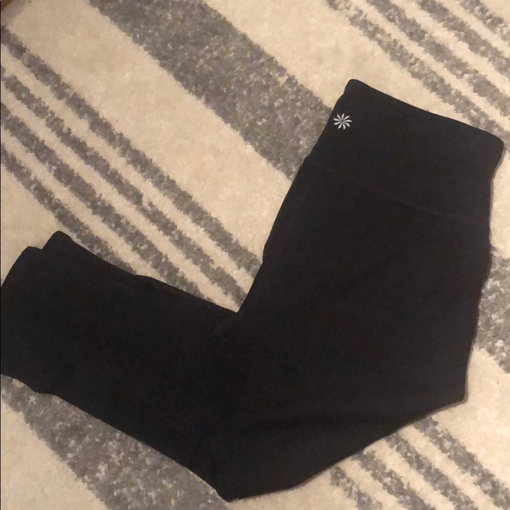 Athleta cropped black legging